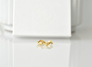 Gold Drip Stacker Ring