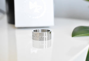 Silver “God is With You" Ring